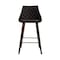 Armen Living Dani 26" Brown Faux Leather Barstool in Walnut Glazed Finish LCDIBAWGBR26 - alternate 5